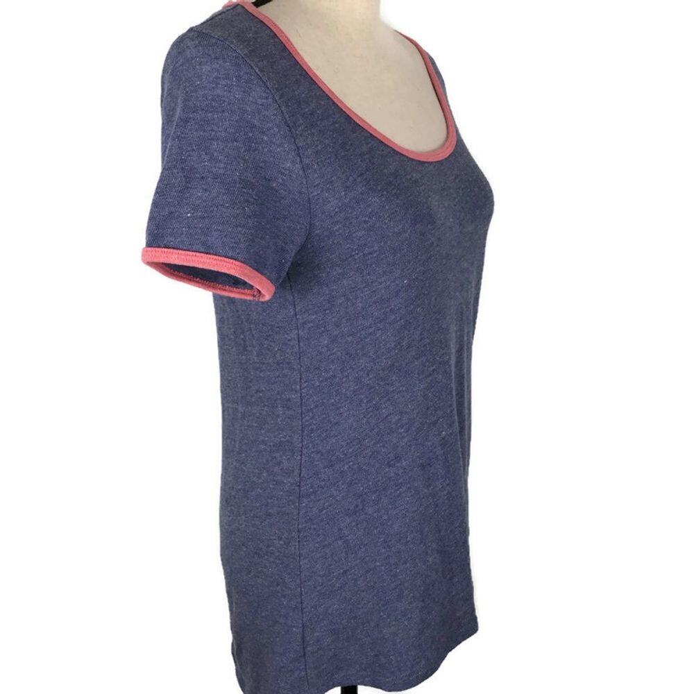 LulaRoe Classic T Hi Low Short Sleeve Top Tunic Purple Womens Sz XXS Scoop Neck - Picture 2 of 9